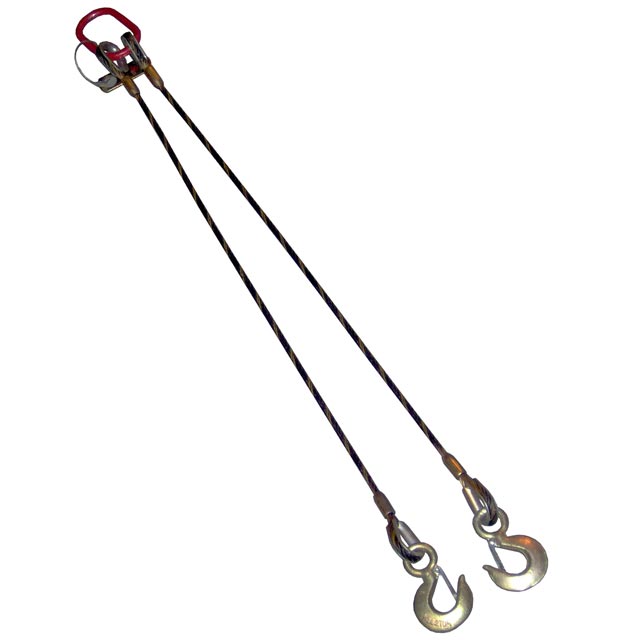 2 Leg Bridle 5/8 x 6 Liftall 582LBX6 Wire Rope Sling 6 x 19 Domestic 
