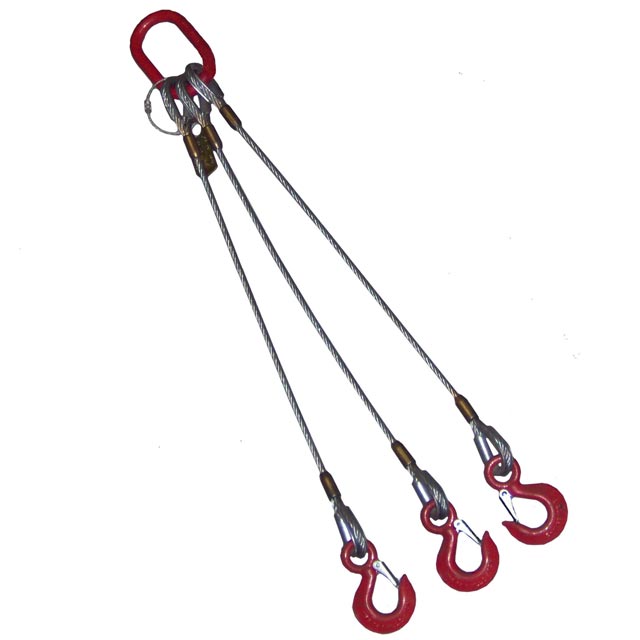 Liftall 34I2LBX5 2 Leg Bridle Wire Rope Sling 6 x 19 IMP 3/4 x 5' LIF   34I2LBX5 3/4 x 5 